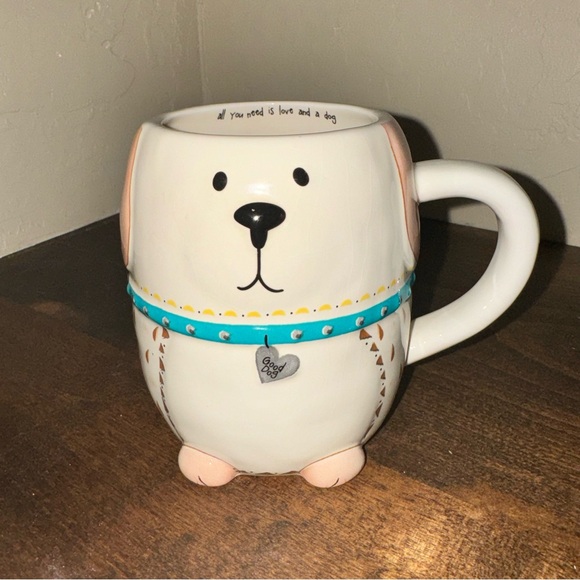 Natural Life, Folk Dog Mug; all you need is love and a dog!! - Picture 8 of 9